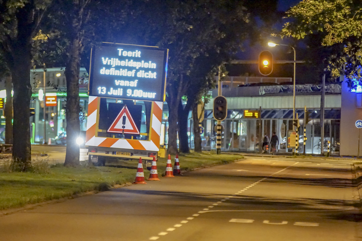 Oprit ringweg bij Vrijheidsplein definitief gesloten