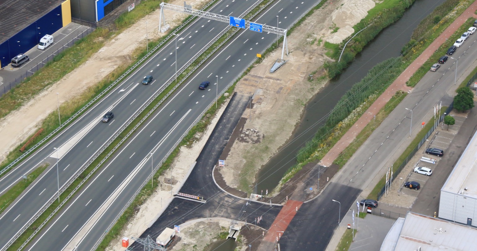 Nieuwe oprit bij Kieler Bocht later open dan gepland