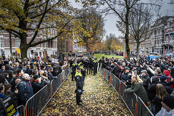 ‘Zwarte Pieten demonstratie’, Reyer Boxem, Groningen, 13 november 2019.  