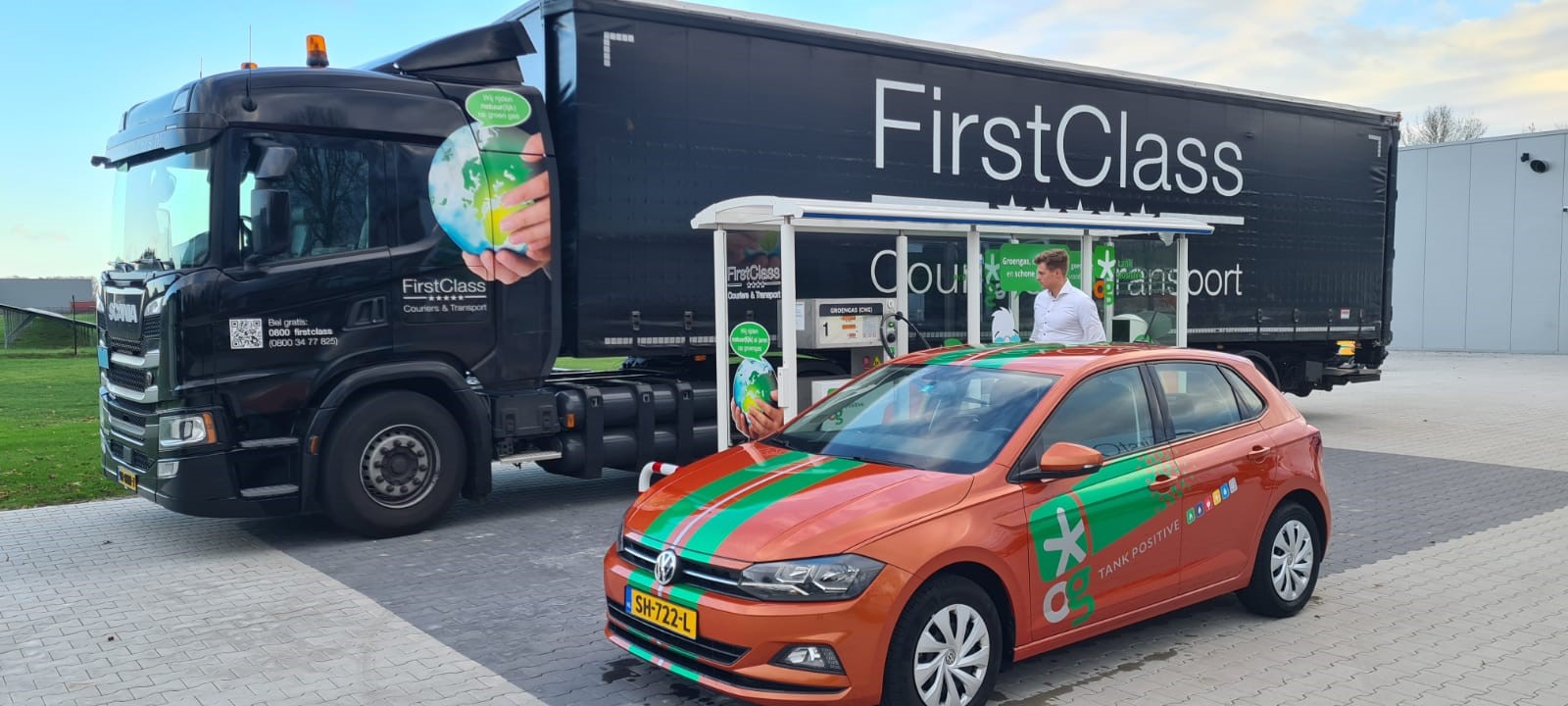 Eerste GroenGas Tankstation in Winschoten