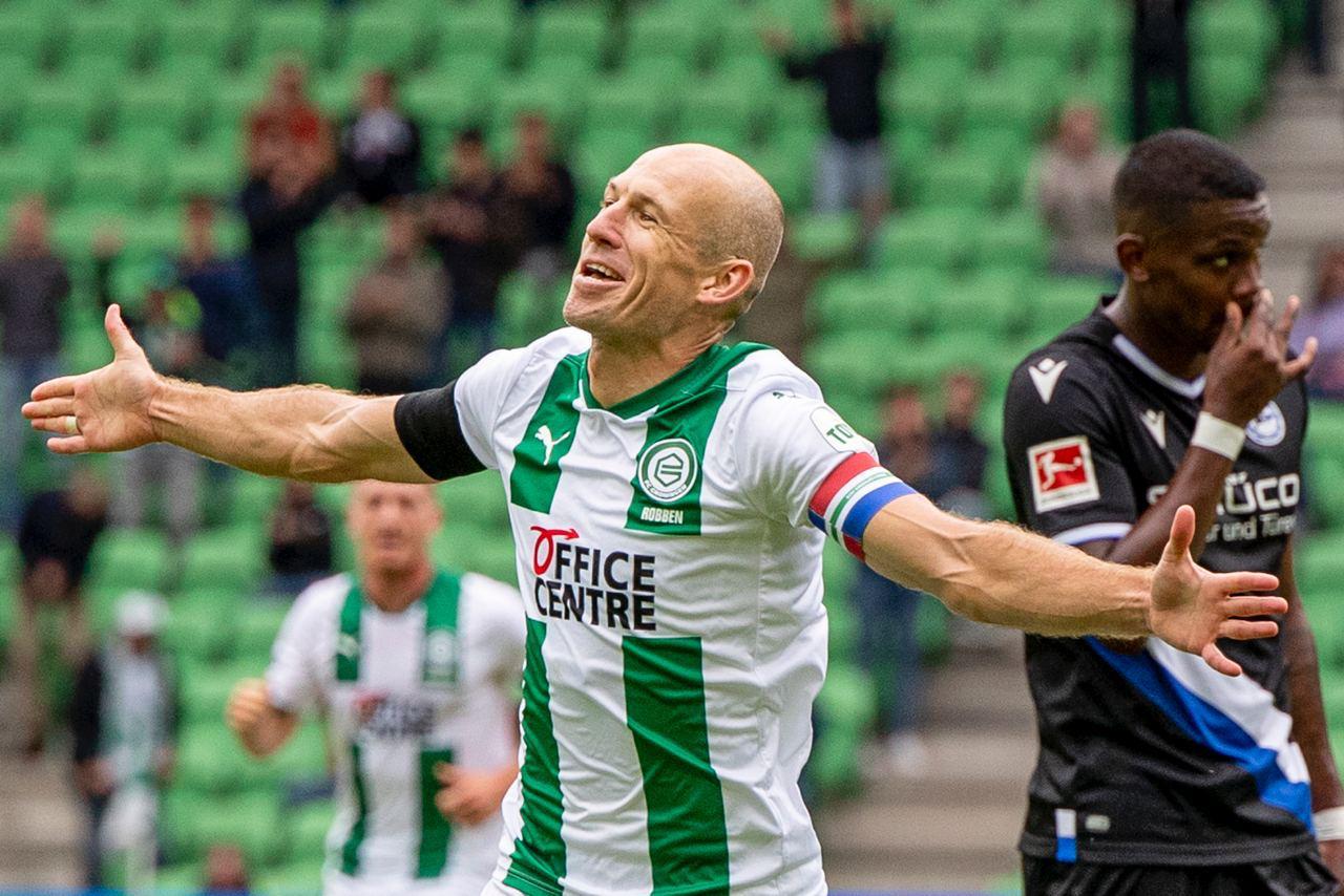 FC Groningen wint niet bij afscheidsfeestje Robben