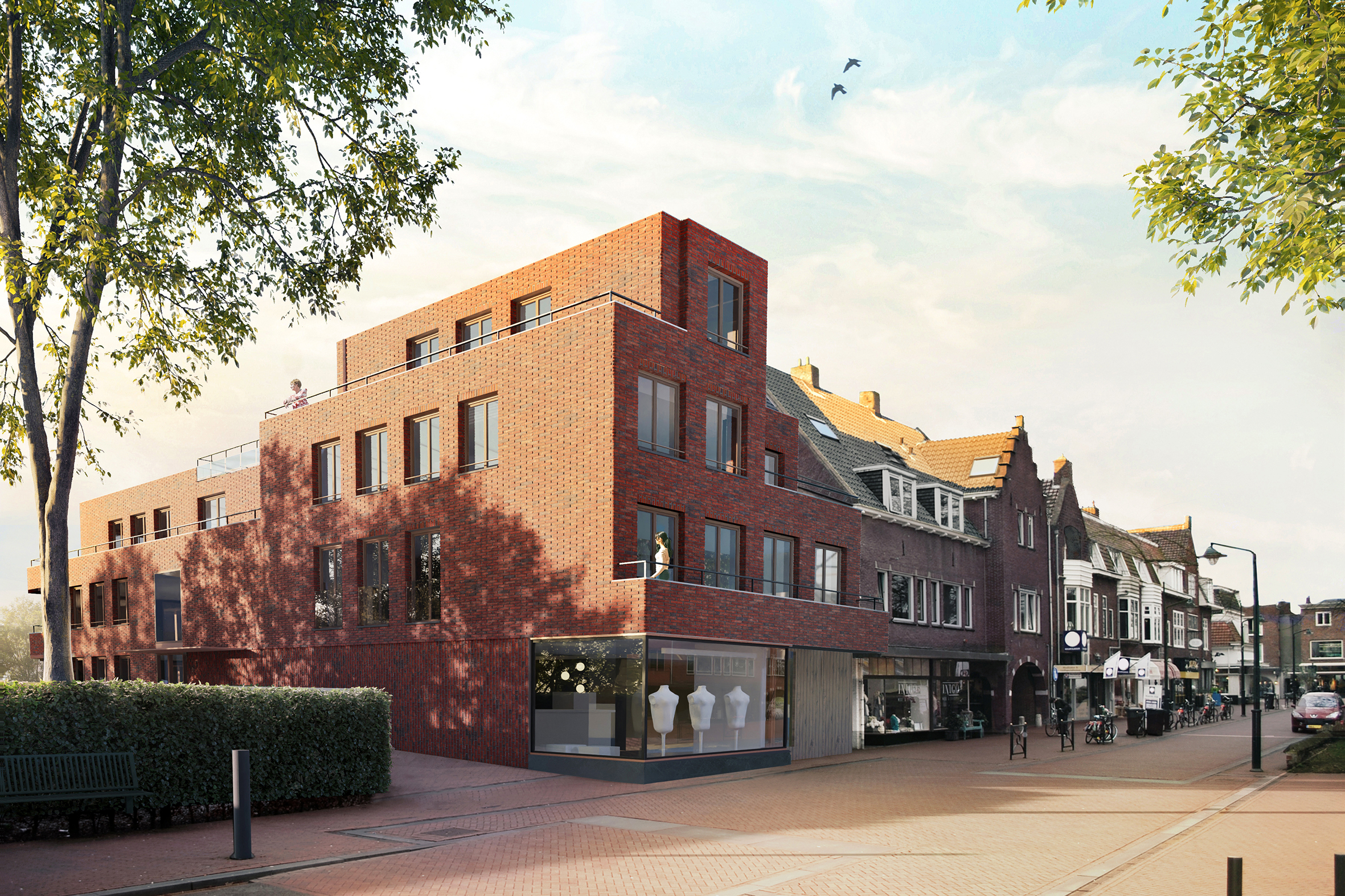 Nieuw appartementencomplex in de Kerkstraat in Haren: de Octaaf