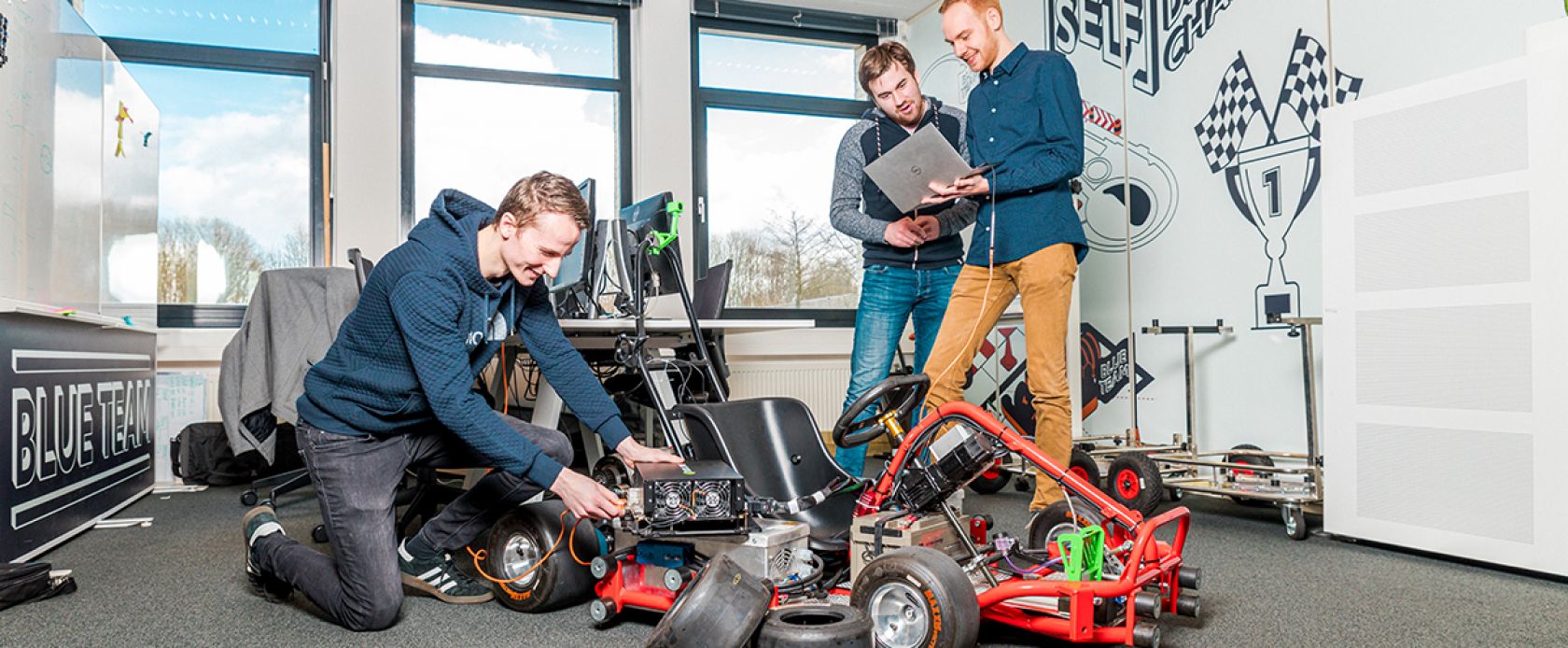 Groningse studenten met zelfrijdende kart naar Nederlands kampioenschap