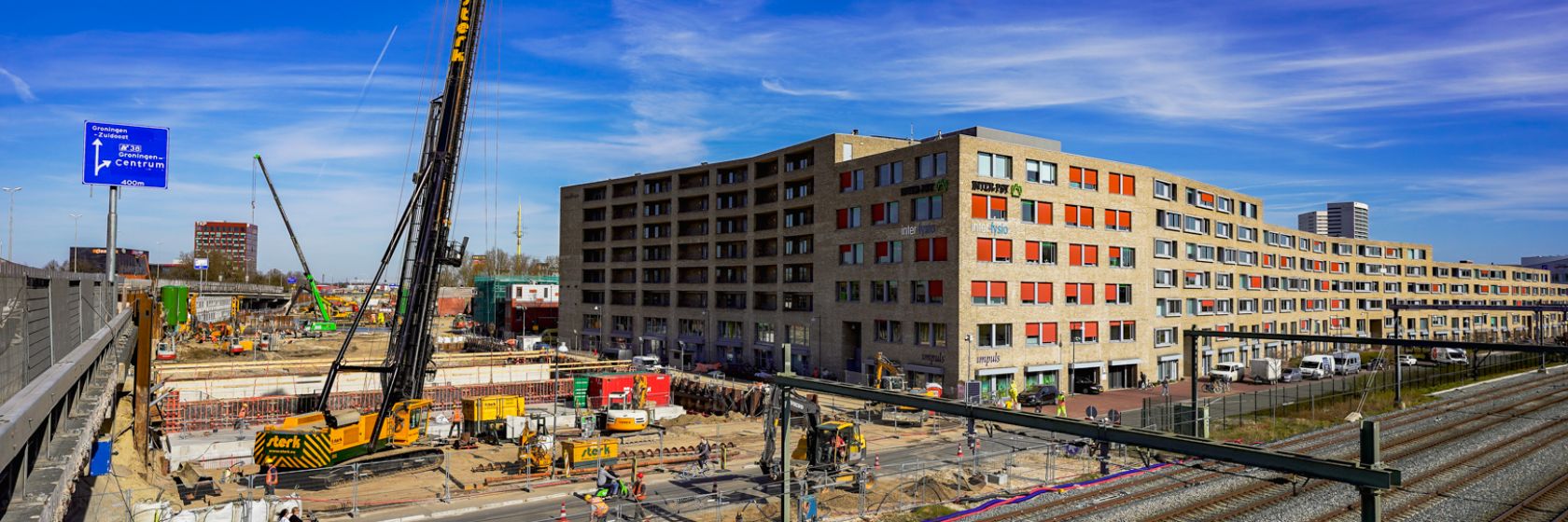 Komende zaterdagen 17 en 24 april damwanden trillen bij spoor; één rijstrook zuidelijke ringweg afgesloten