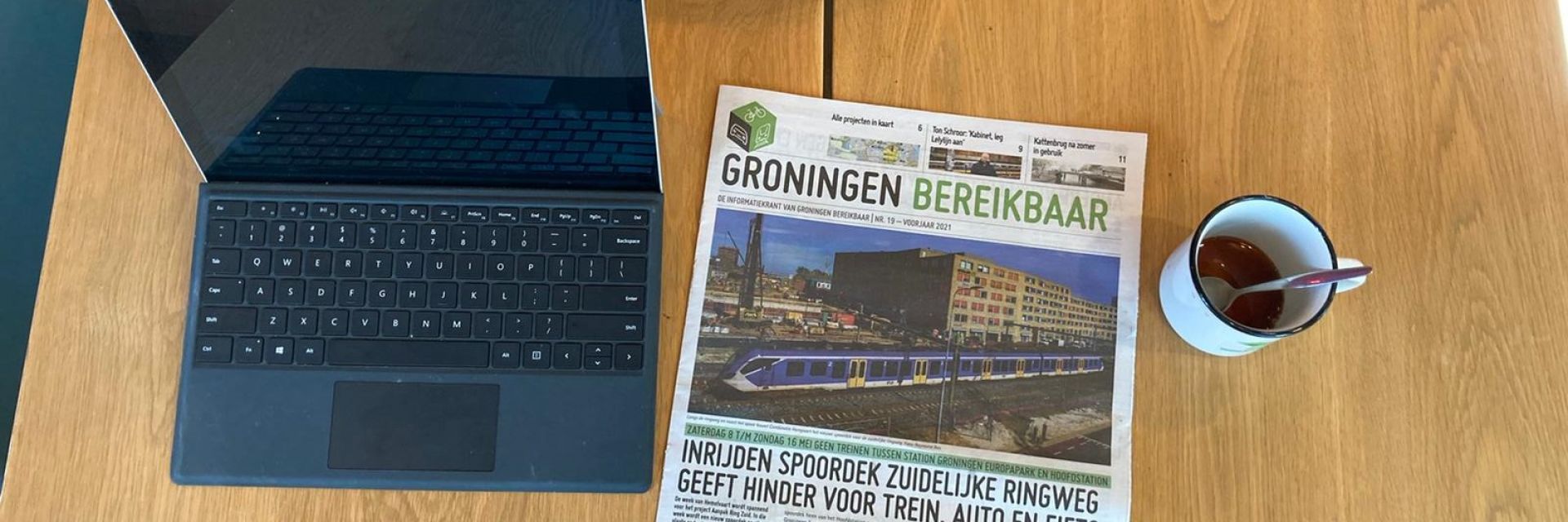 Nieuwe Groningen Bereikbaar-krant valt weer op de mat