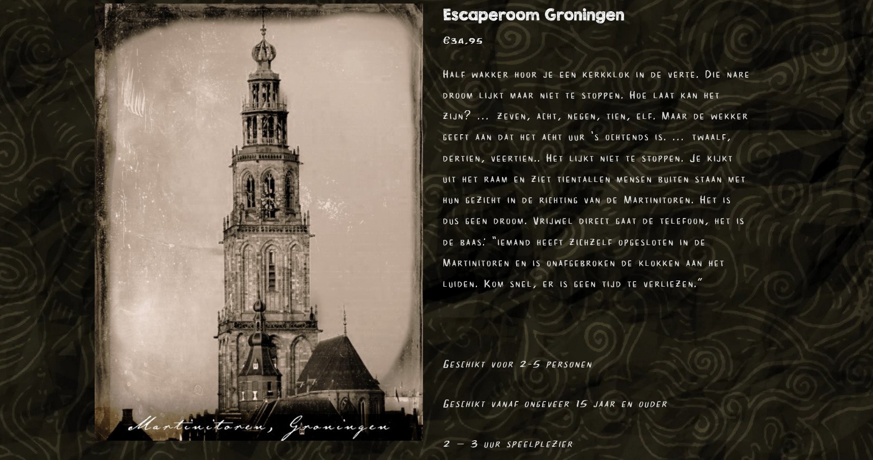 Online escaperoom: red de stad Groningen