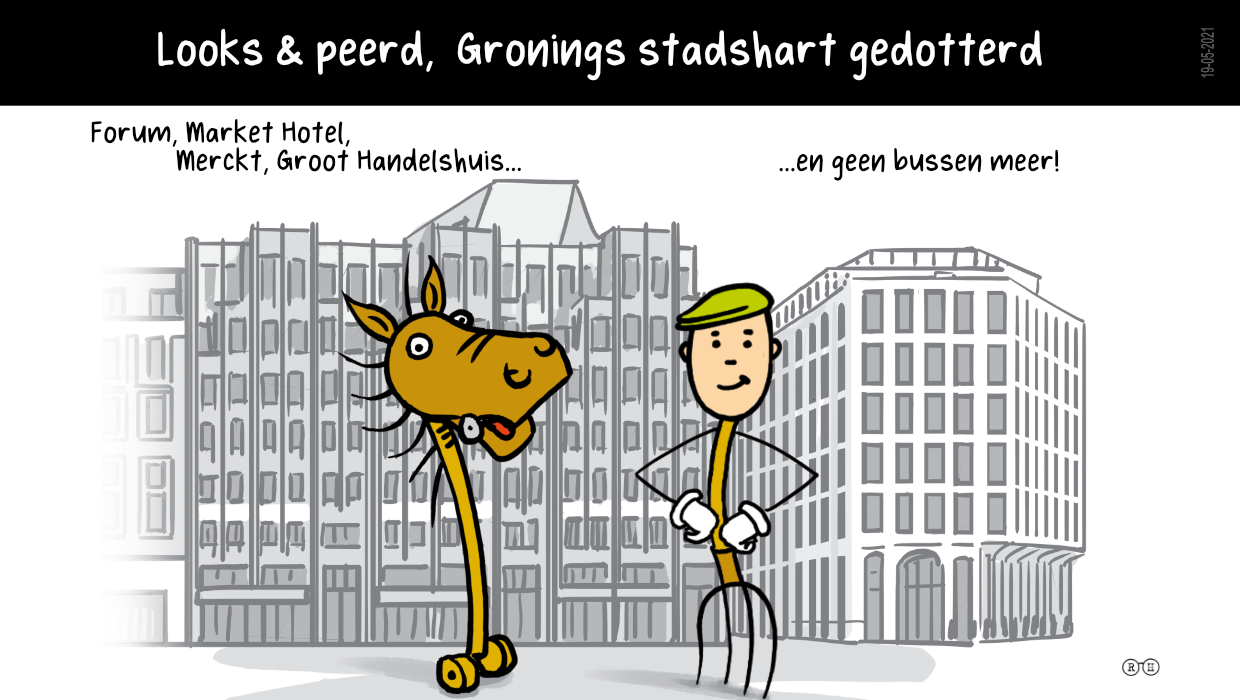 Looks & Peerd: Gronings stadshart gedotterd