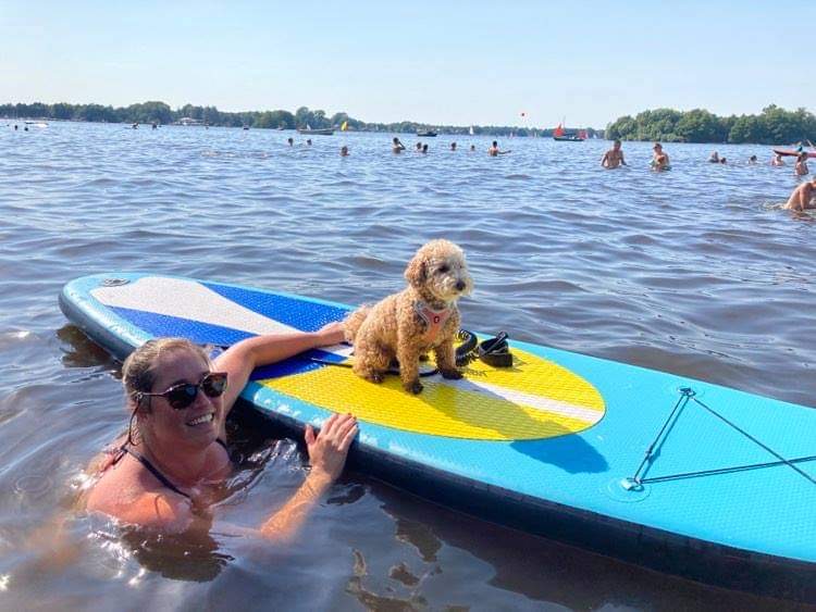 “Suppen” met je hond op het Paterswoldsemeer