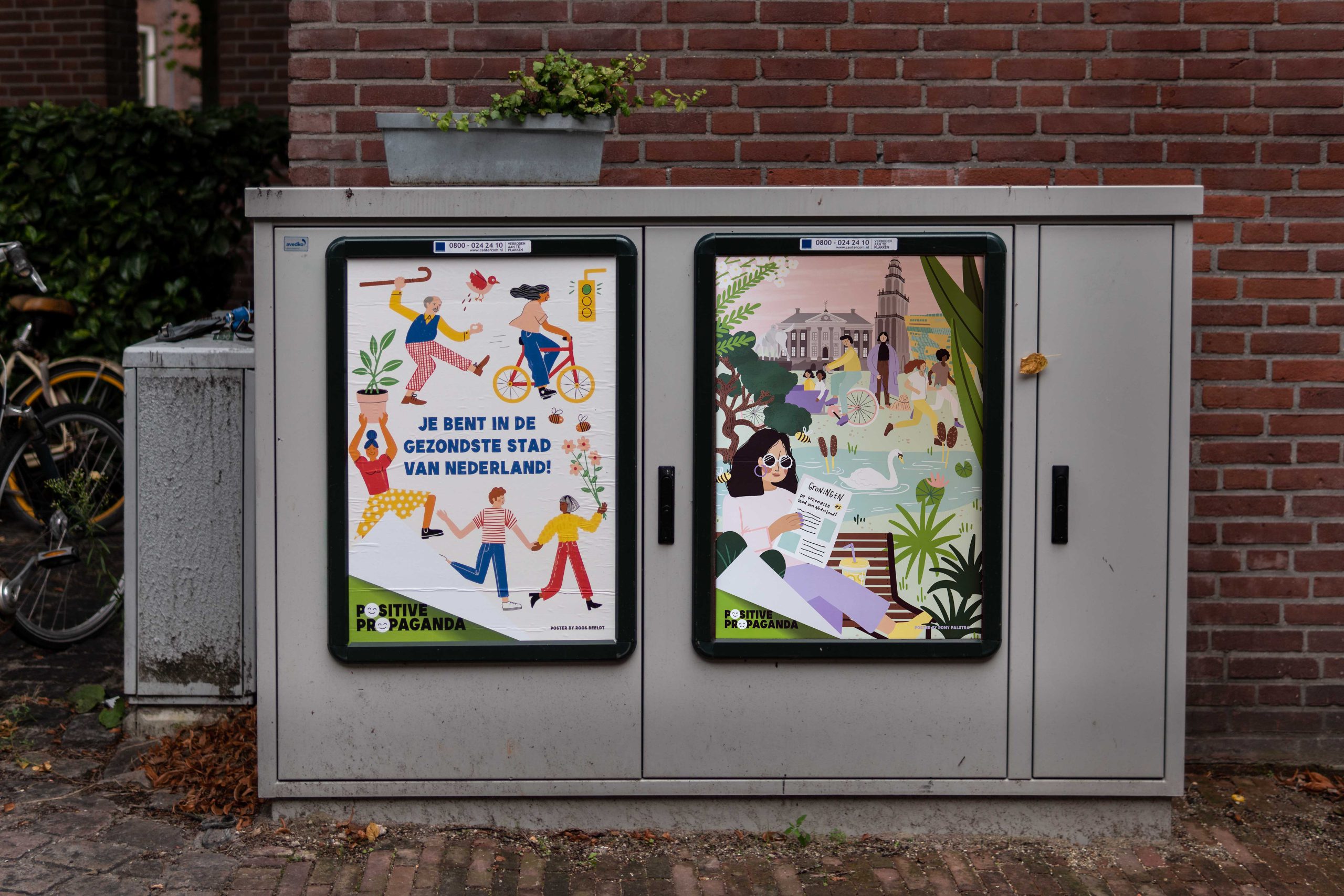 Met ‘Er gaat niets boven Groningen’ hangt er nieuw posterpositivisme in de straten