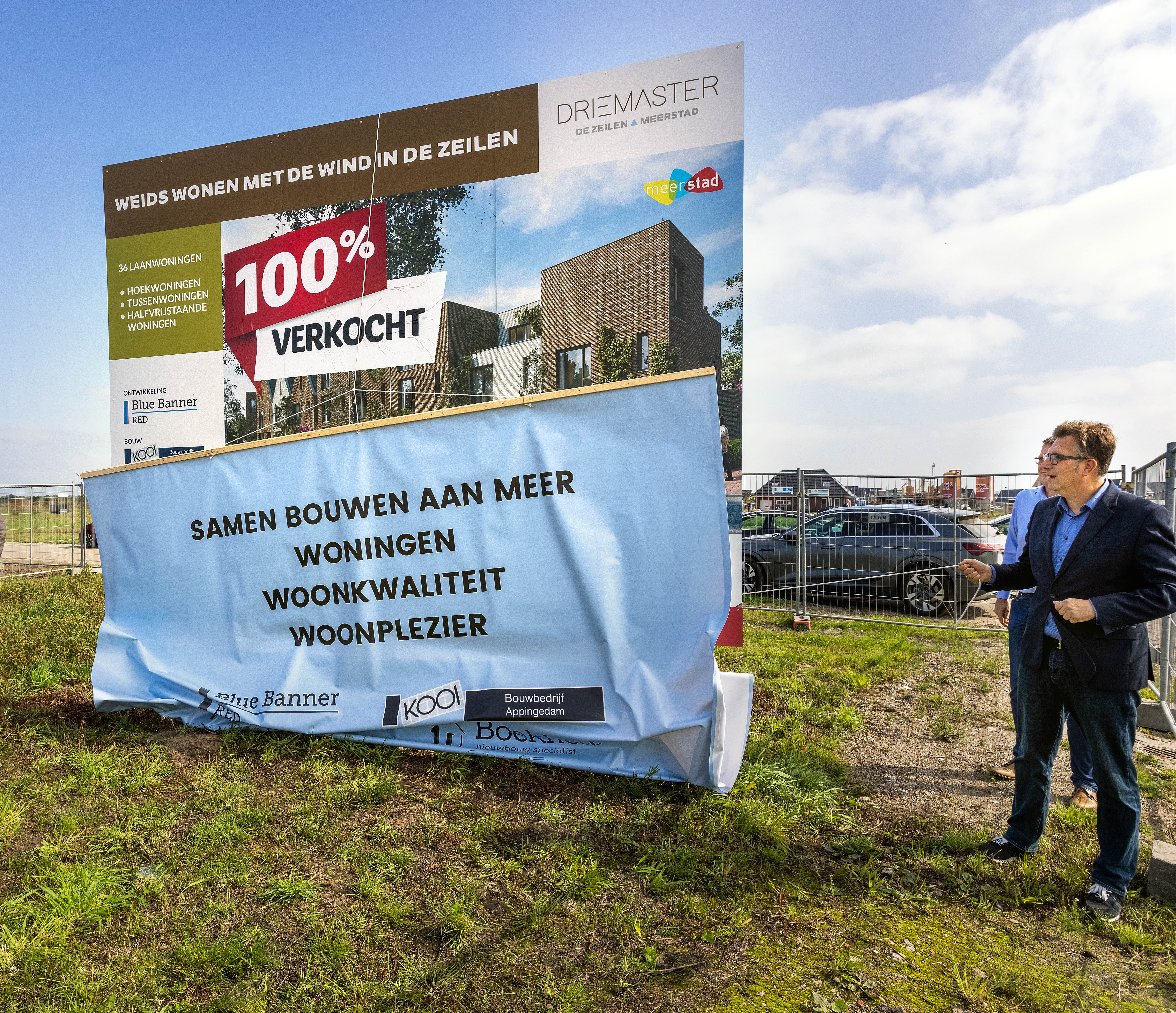 Allereerste projectbouwwoningen worden gebouwd in jongste wijk van Meerstad: De Zeilen