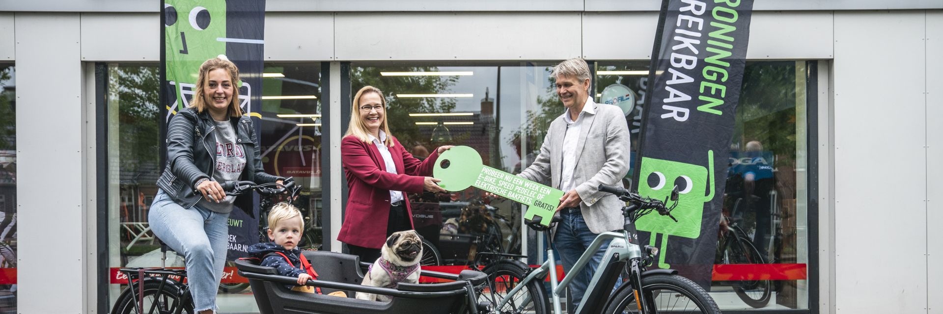 Fietsactie Groningen Bereikbaar uitgebreid: speed pedelec en elektrische bakfiets in gemeente Westerkwartier