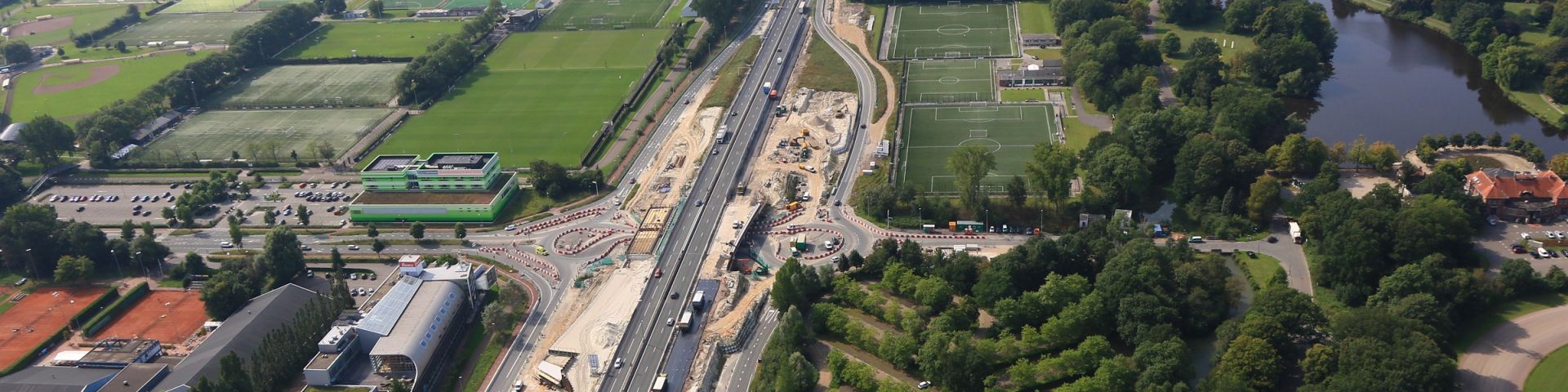 Oprit naar de A7 richting Hoogkerk/Drachten bij Laan Corpus den Hoorn dit weekend dicht