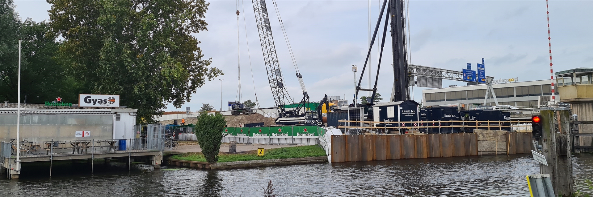 Voorbereidingen gestart voor tijdelijke brug over Noord-Willemskanaal