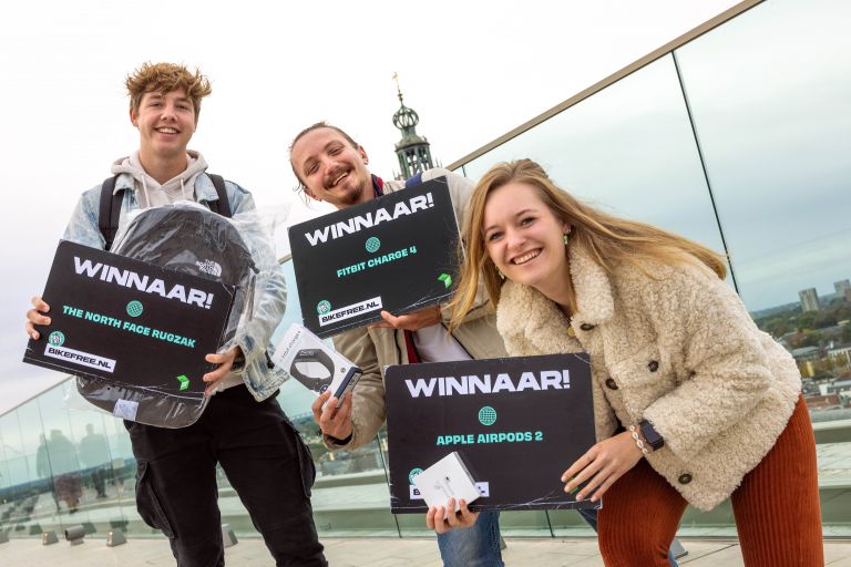 Studenten winnen prijzen met favoriete fietsnummer