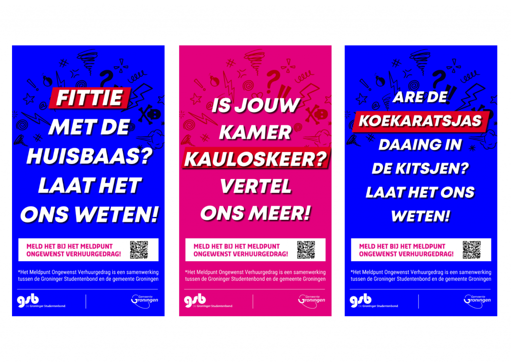 Digitale postercampagne over Meldpunt Ongewenst Verhuurgedrag