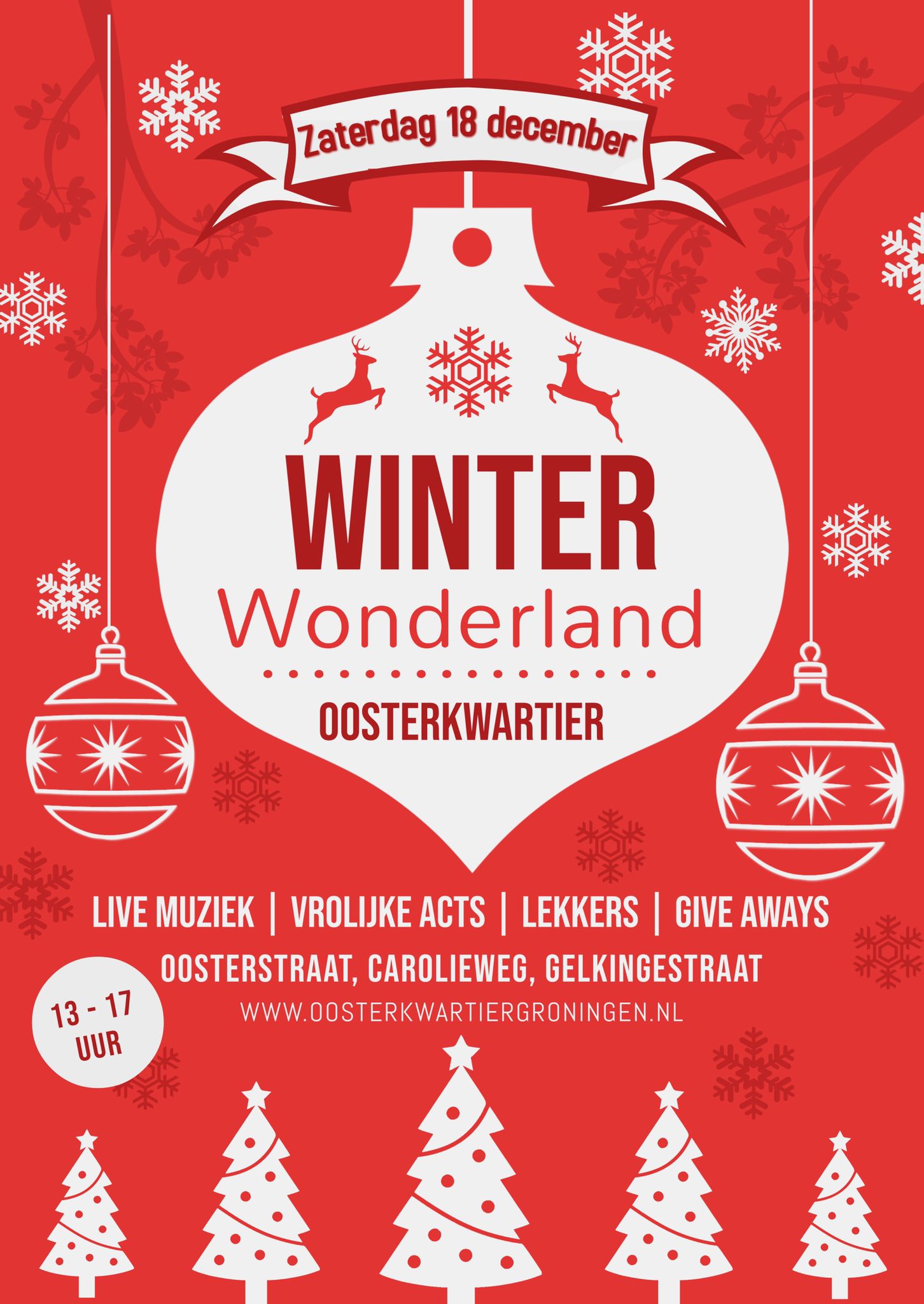 Oosterkwartier van binnenstad in het teken van Winterwonderland: muziek, acts en give aways