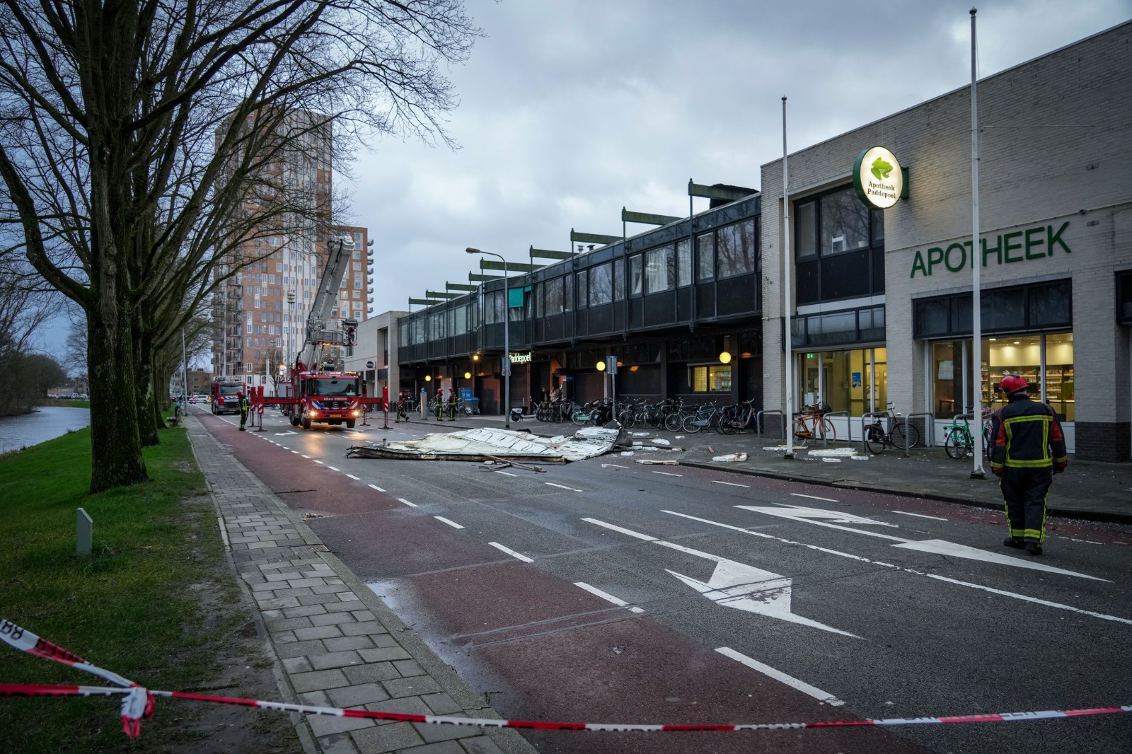 Rust teruggekeerd na storm Eunice in Groningen, schade op veel plekken