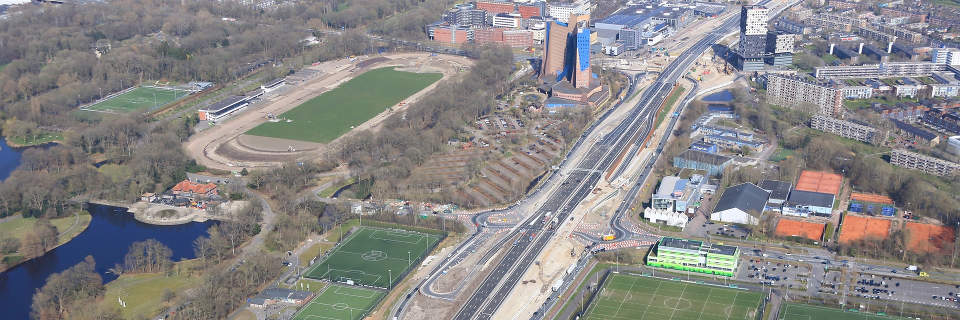 'Superrotonde' verdwijnt, tijdelijke brug in gebruik