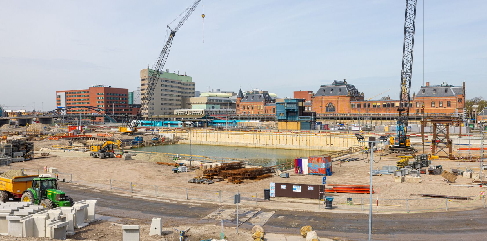 Voortgang bouw station Groningen in beeld