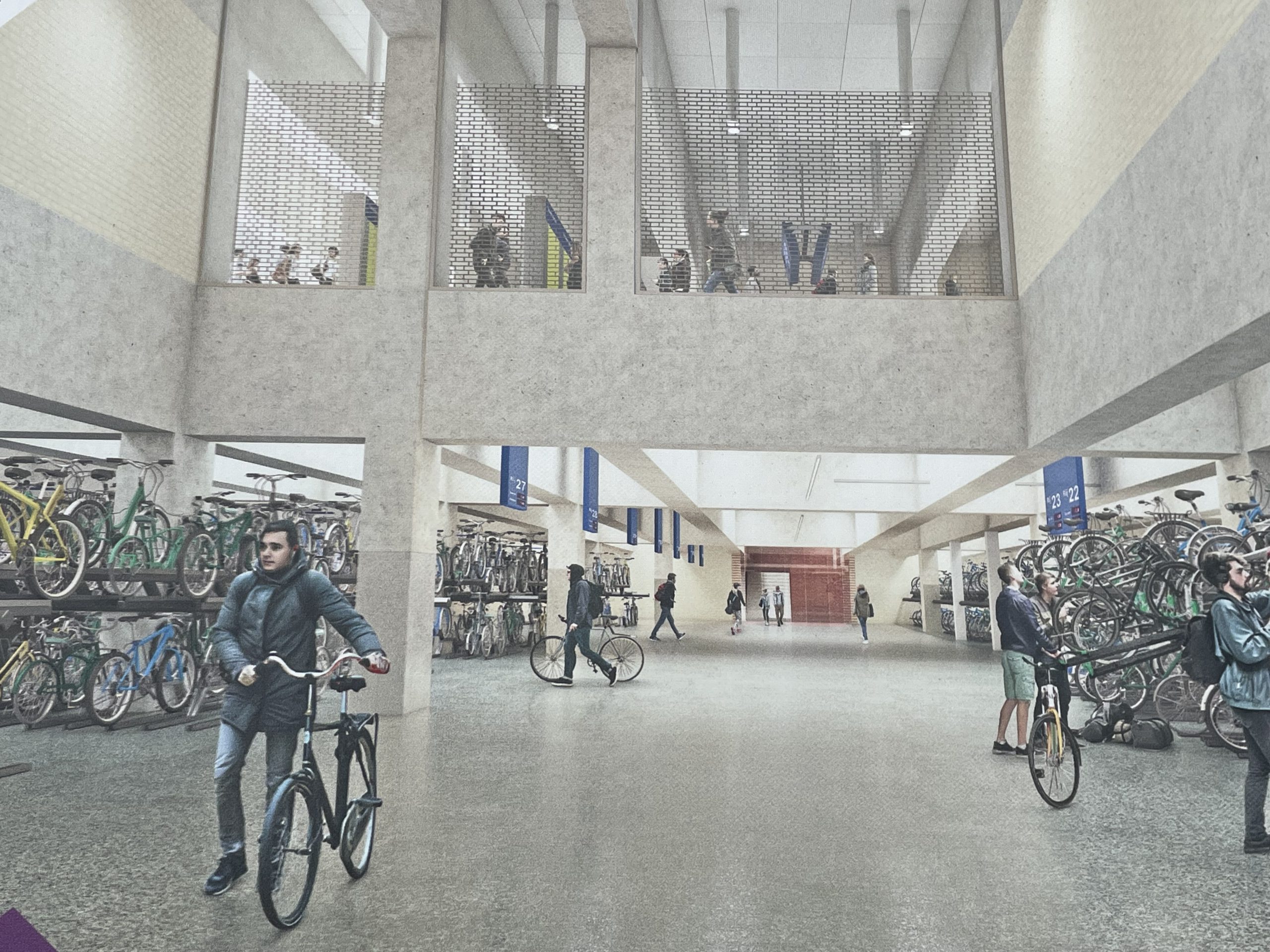 Het toekomstige fietsstation