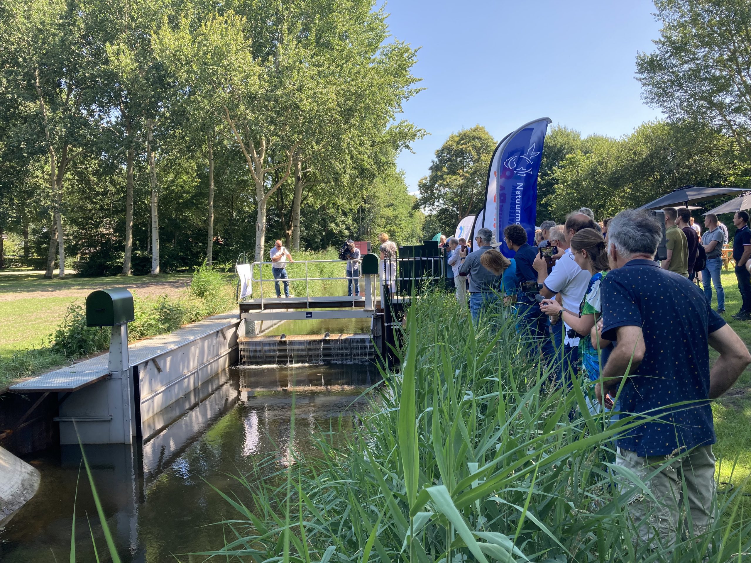 Meer vis en schoner water in Paterswoldsemeer dankzij nieuwe stuw