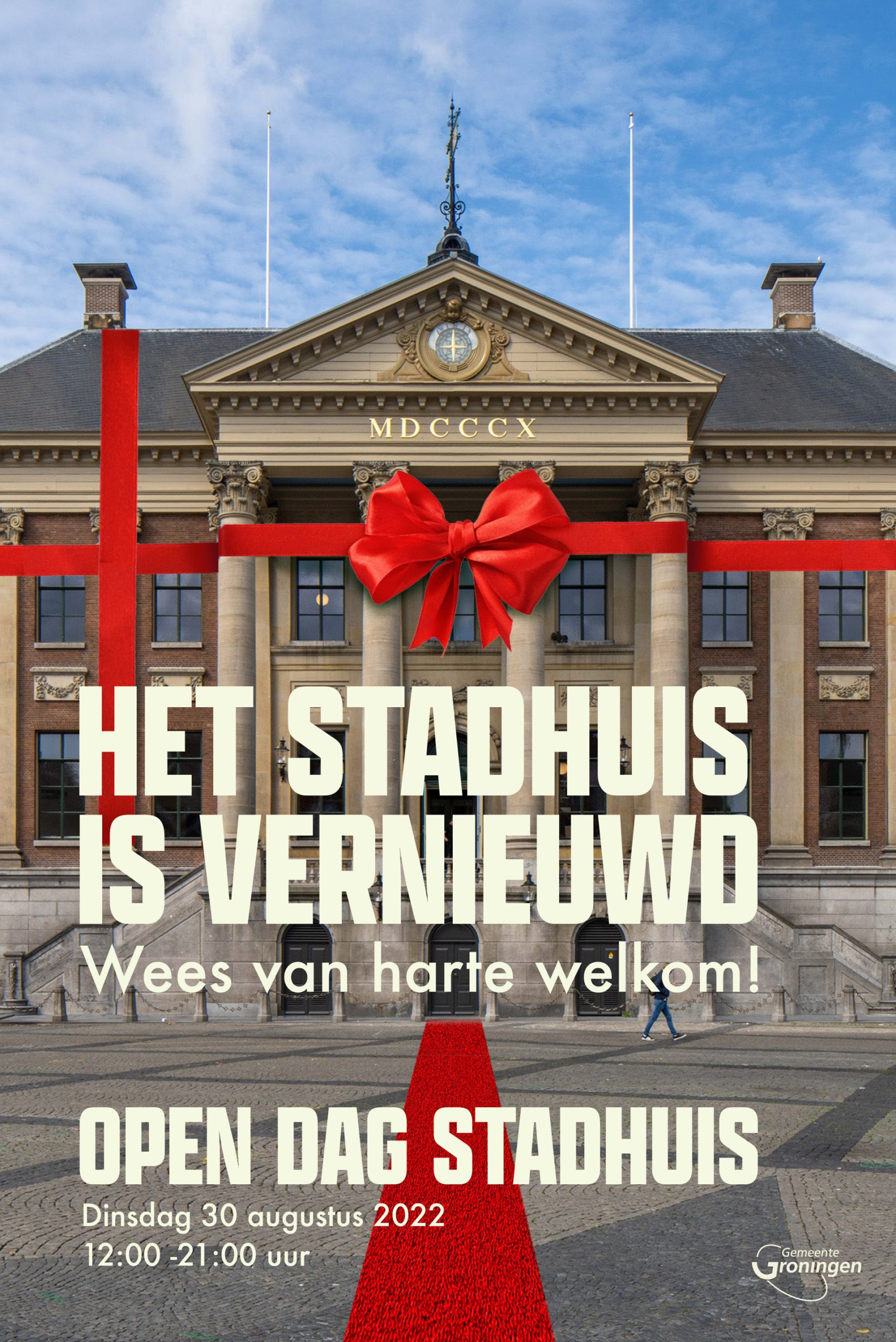 Kom 30 augustus kijken in het nieuwe Stadhuis