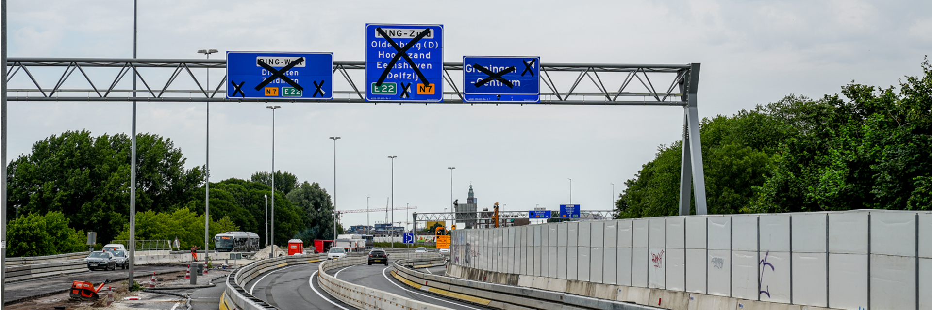 A28 weekend dicht tussen Julianaplein en Groningen-Zuid