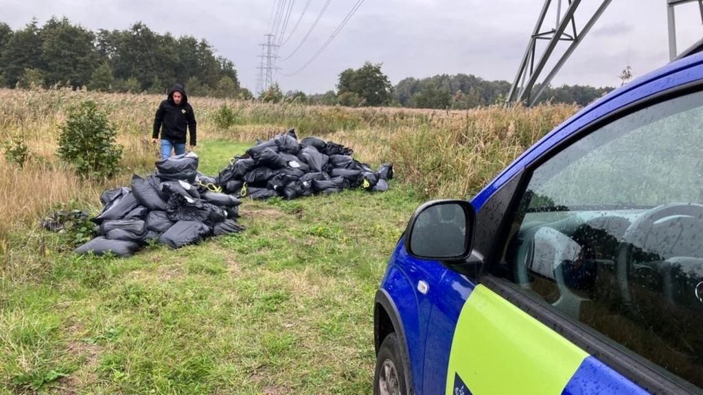 Grote dumping hennepafval in natuurgebied De Onlanden