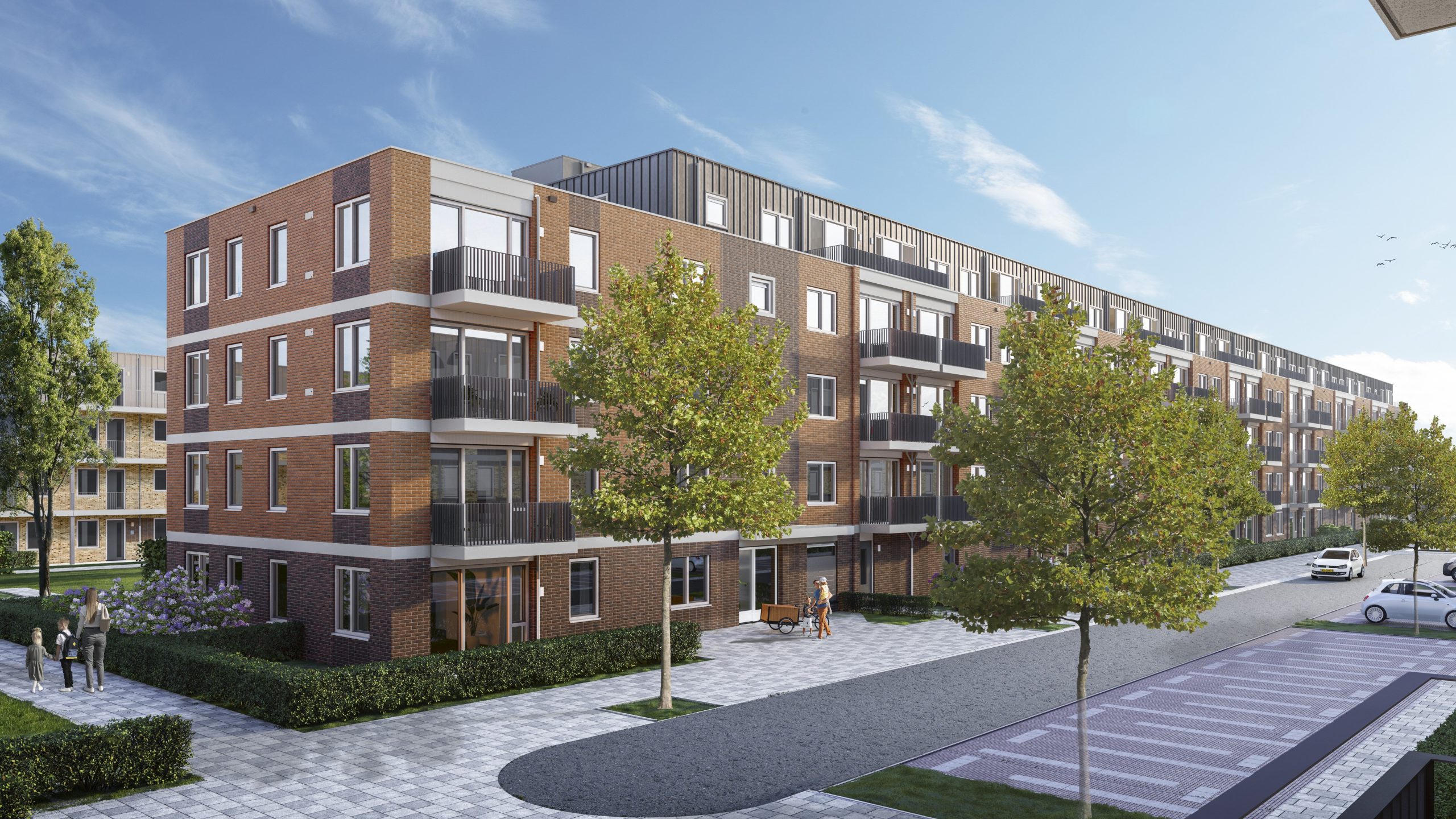 Wijk De Wijert in Groningen: 285 nieuwe sociale huurwoningen; straten opnieuw ingericht