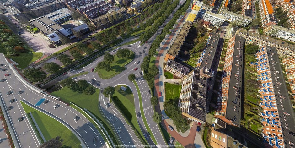 Nieuw ontwerp verkeersplein Brailleweg gepresenteerd