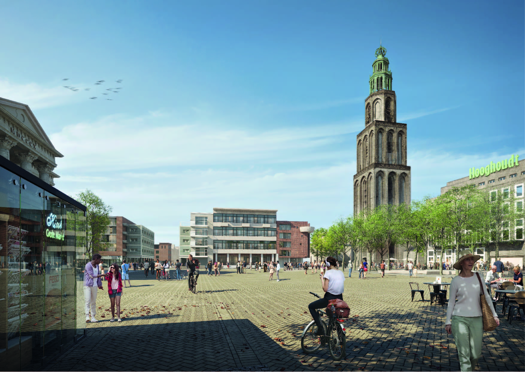 Eerste asfalt verwijderd van Grote Markt