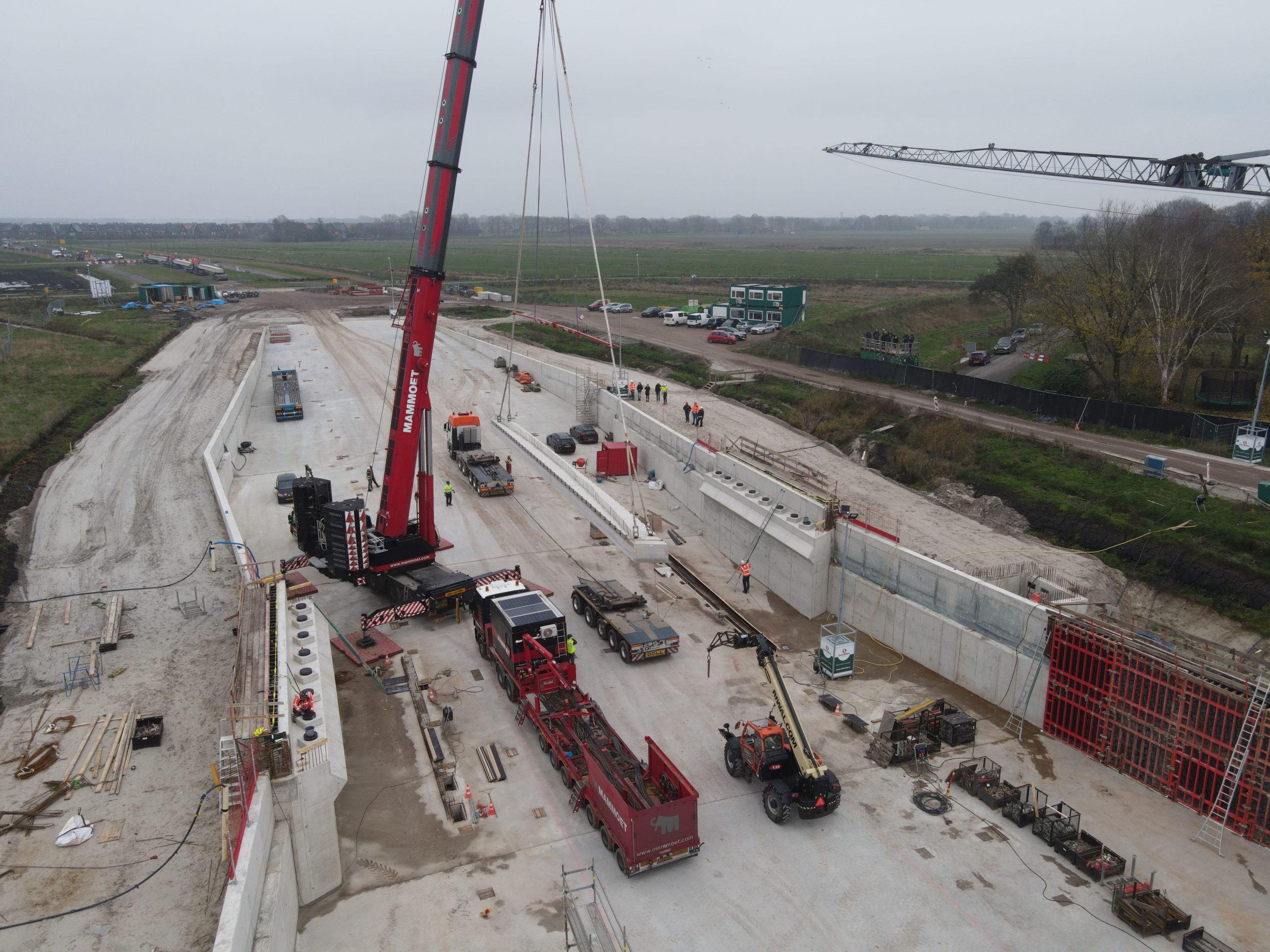 Spectaculaire mijlpaal bij aanleg Meerstadlaan - bouw viaduct onderdoorgang Middelberterweg gestart