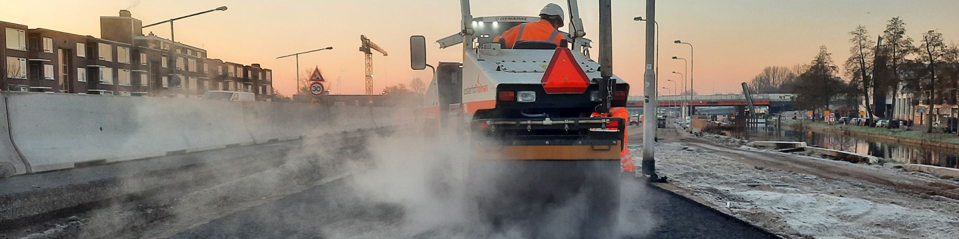 Rijstrook voor autoverkeer dicht op de Brailleweg