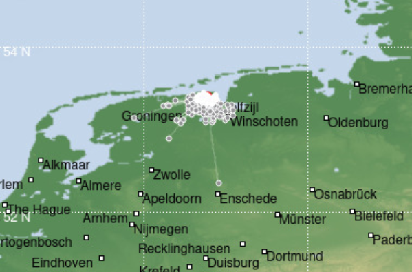 Aardbeving bij Zijldijk: 2.1 op Schaal van Richter