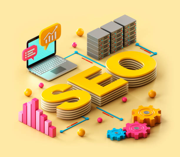 SEO concept. 3d illustration.