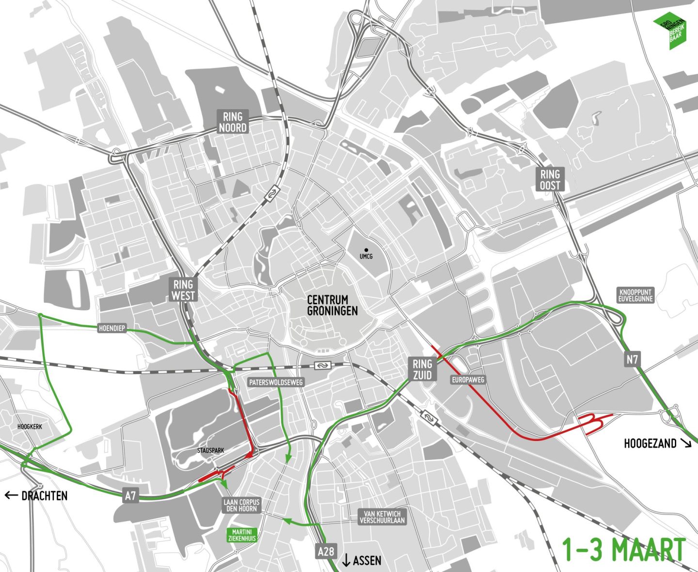 Hoe kom ik bij het Martini Ziekenhuis?