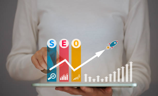 SEO Search Engine Optimization, concept for promoting  ranking traffic on website,  optimizing your website to rank in search engines or SEO.