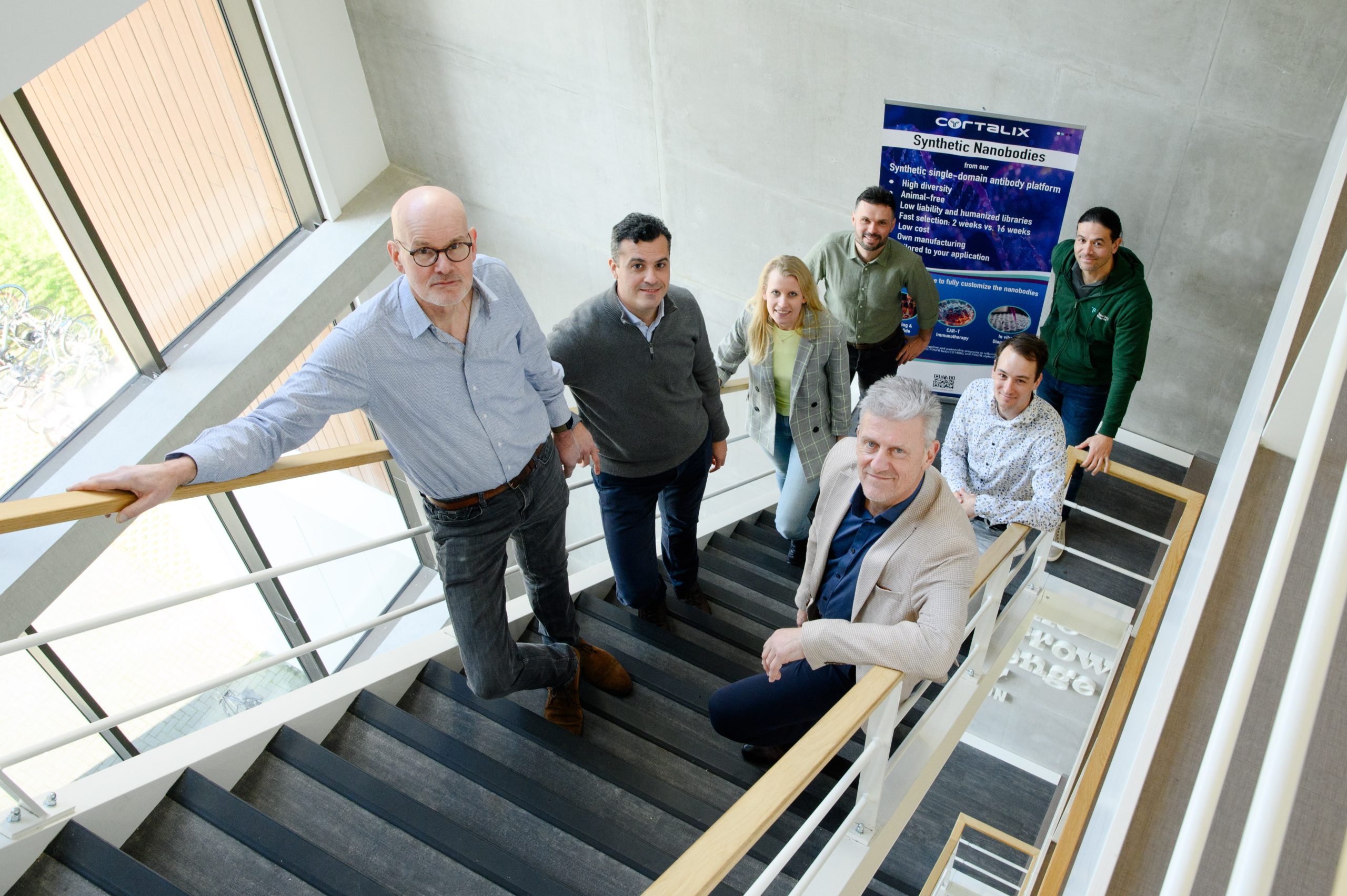 Team Cortalix – v.l.n.r. Joost Caumanns, Herman Steen, Ronald Vos, Amanda van Tilburg en Michael Runda Foto | Casper Maas