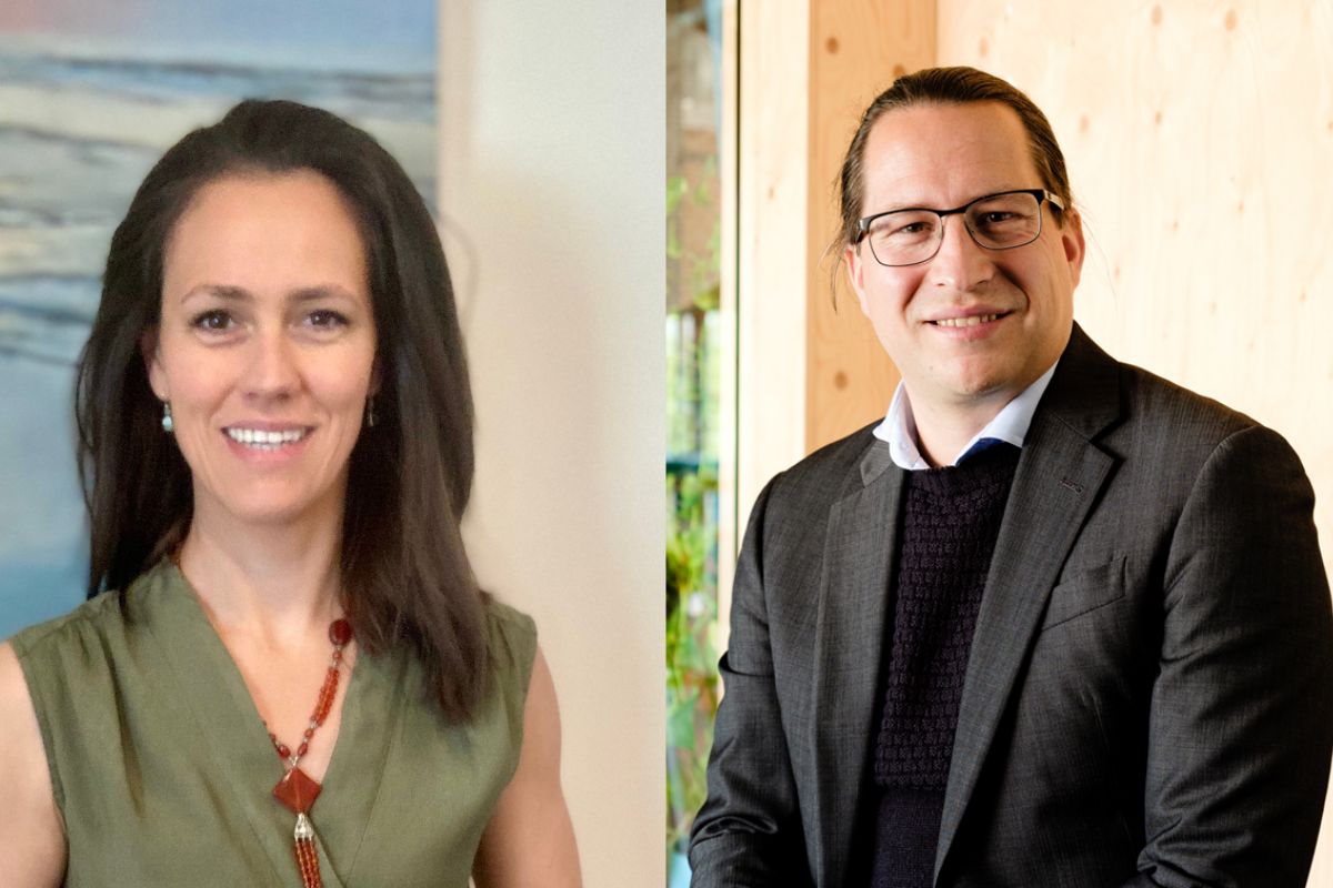 Links: Kaat van de Vyver | Rechts: Jochen Mierau 