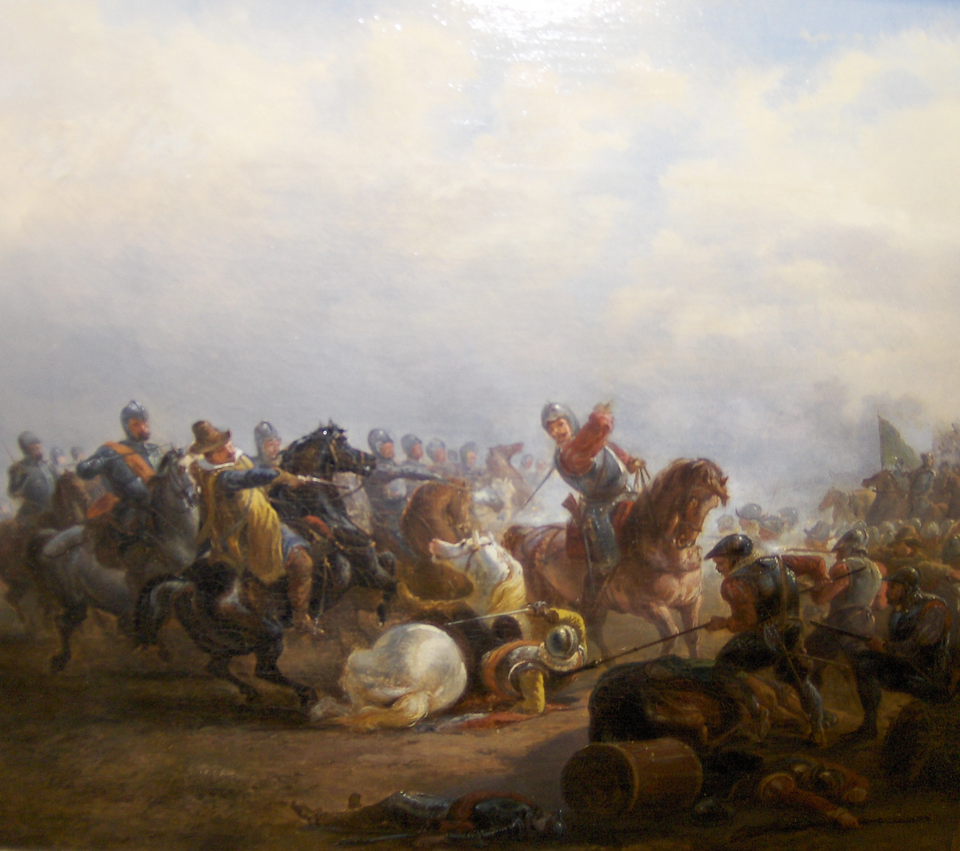 Schilderij van de Slag bij Heiligerlee
