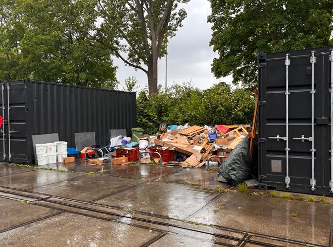 Afval dat werd gesignaleerd tijdens de schouw