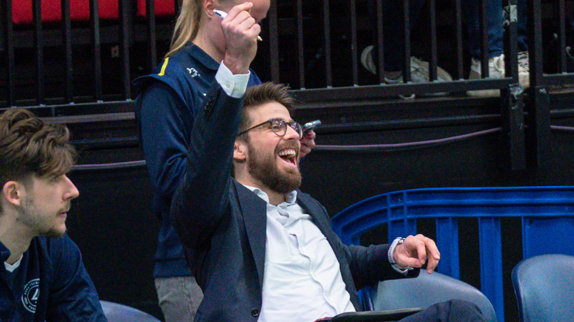 Een juichende Sam Gortzak (Foto: Lycurgus)