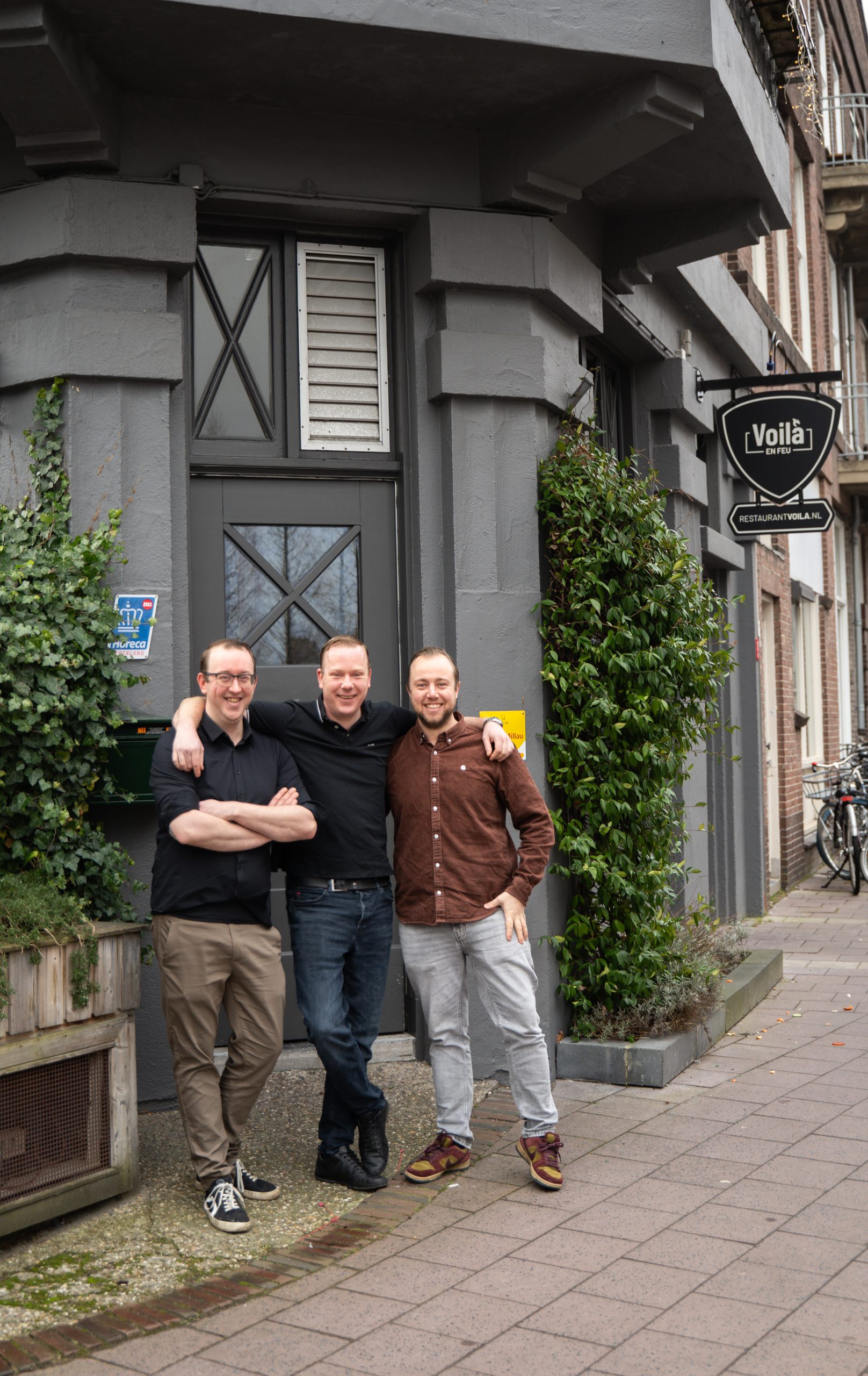 v.l.n.r. Roeland Schaap, Hans Parmentier en Koen Mulder