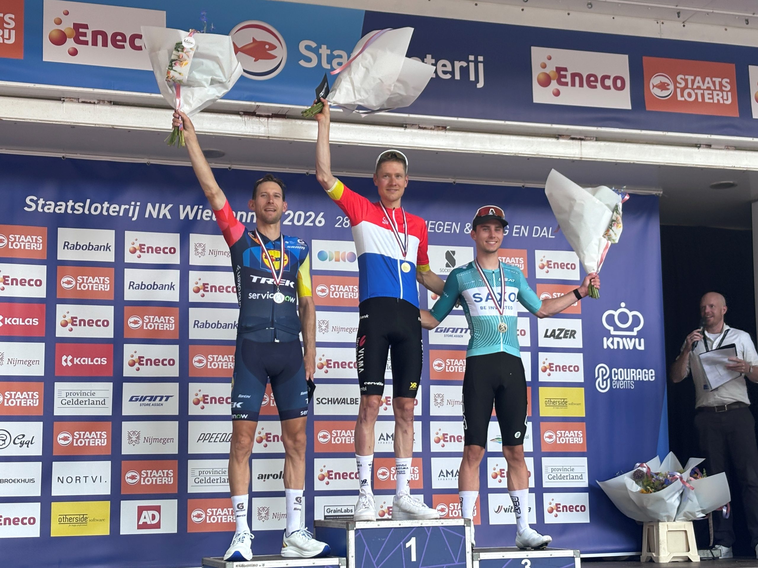 Bauke Mollema pakt zilver bij het NK in Nijmegen