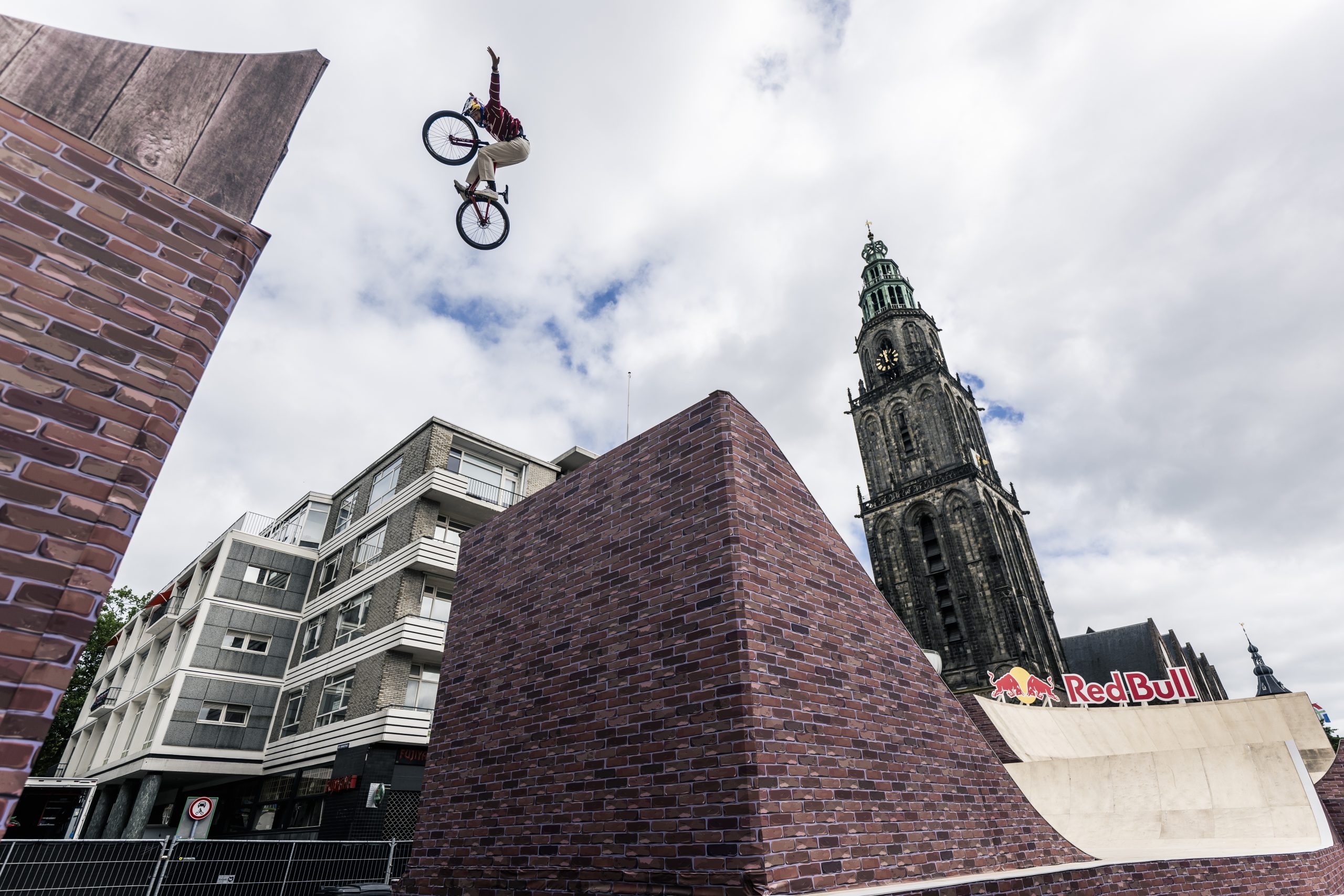 Dawid Godziek performs during Red Bull District Ride 2026 in Groningen, The Netherlands on July 23, 2026. // Bartek Wolinski / Red Bull Content Pool // SI202607230444 // Usage for editorial use only //