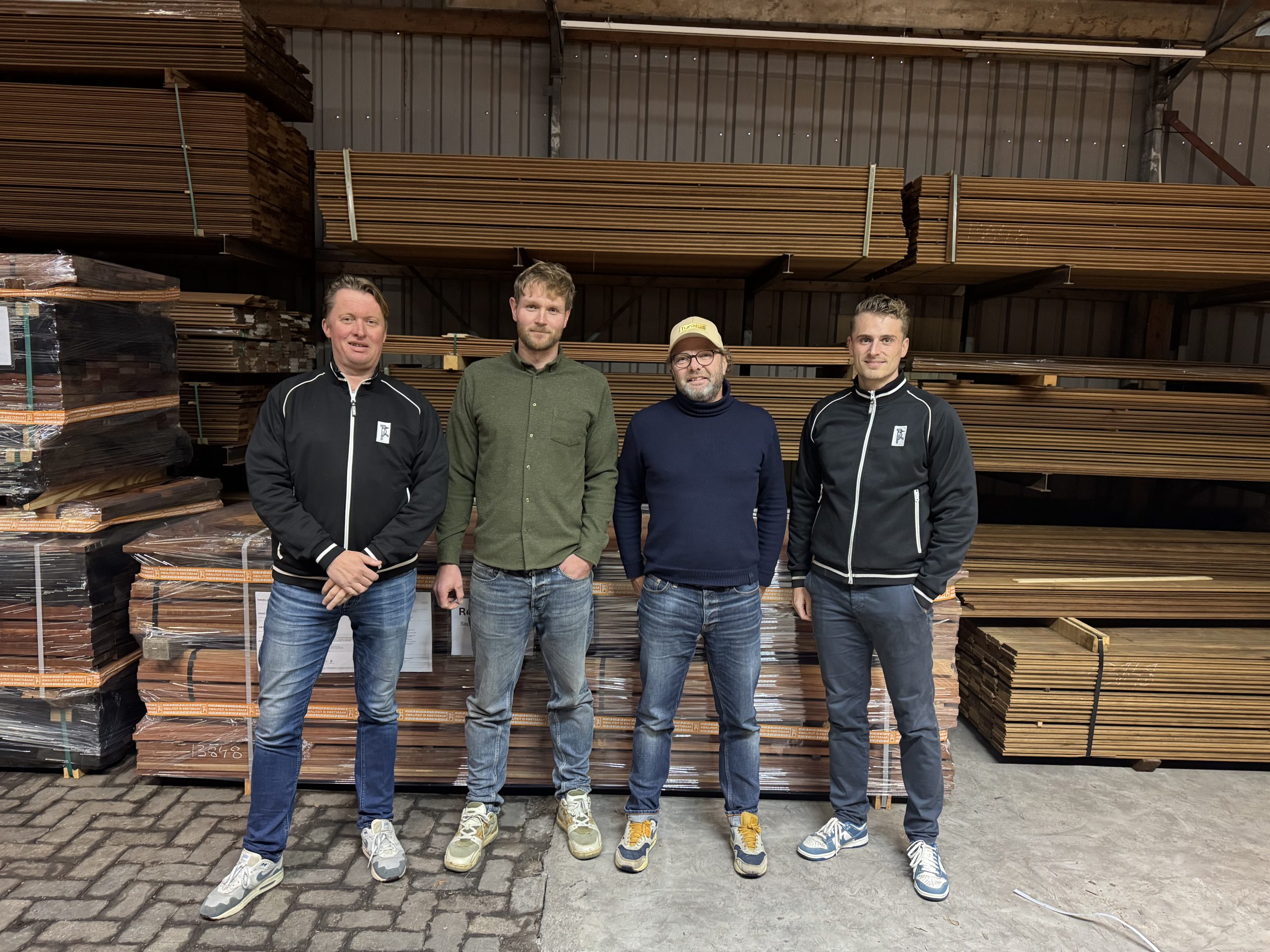 Foto, v.l.n.r.: Tymen Boon, Elzo de Groot, Jacco Visser en Robbin de Roos